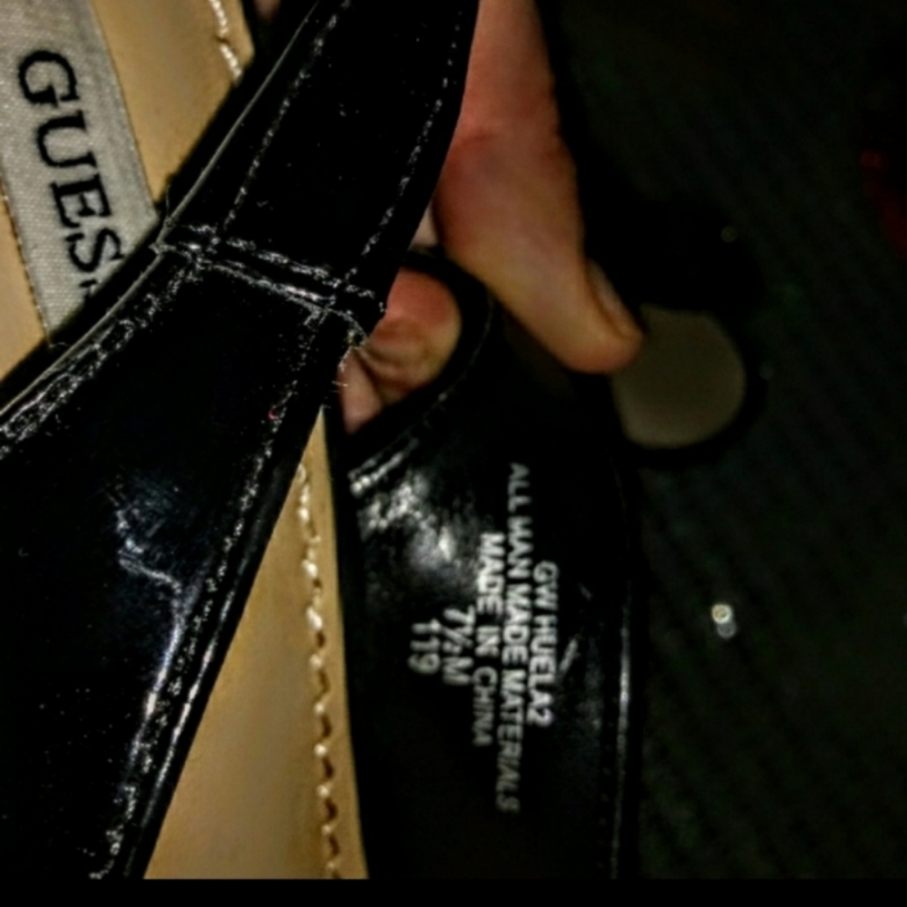Guess Shoe Size 7.5 Sling Back Stiletto Open Toe - Picture 13 of 16